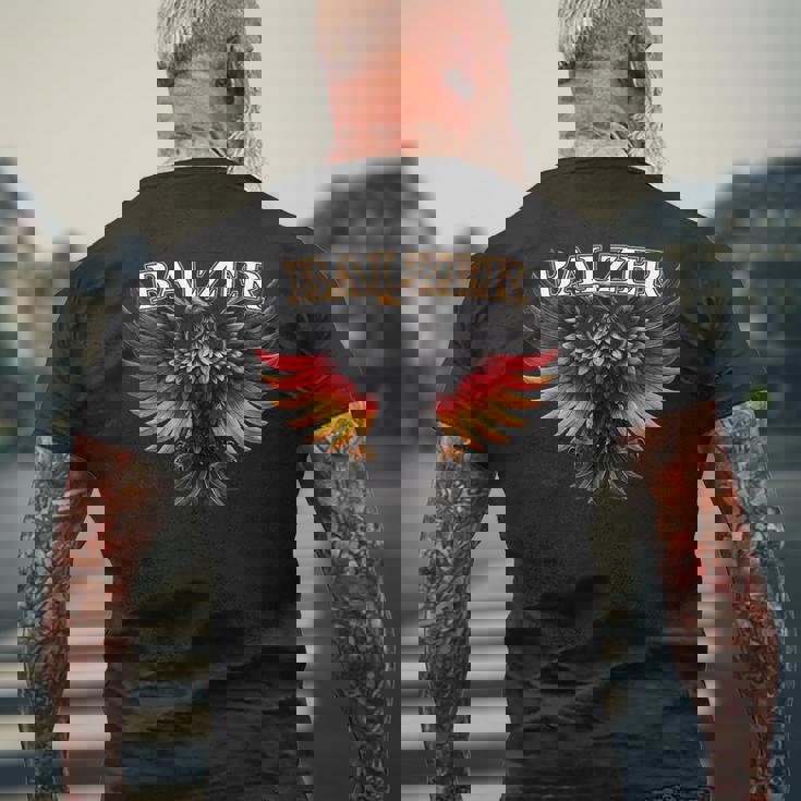 Balzer Nachname Familiennameurname Family Last Name メンズTシャツ バックプリント 高齢者への贈り物