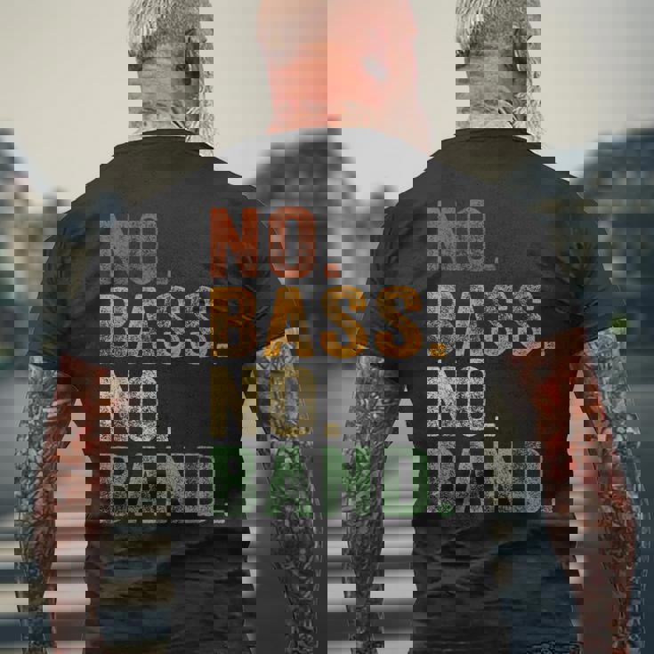 Bassist 楽器 エレキベース バンドなし メンズTシャツ バックプリント 高齢者への贈り物