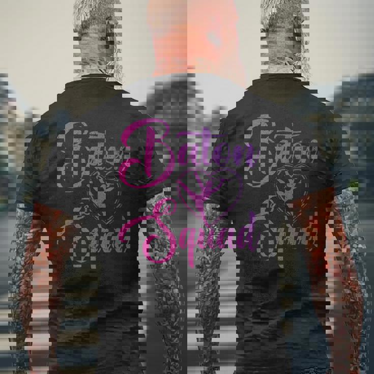 Batonquad バトントワーリング メンズTシャツ バックプリント 高齢者への贈り物