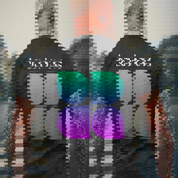 Bauhaus メンズTシャツ バックプリント 高齢者への贈り物