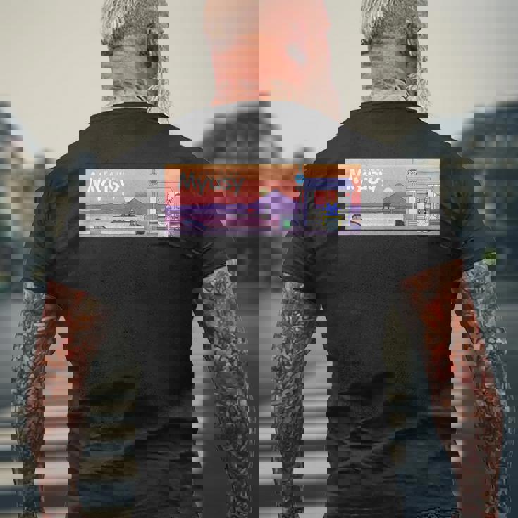 Beautifuleaside Town Hayama Unset Myusy メンズTシャツ バックプリント 高齢者への贈り物