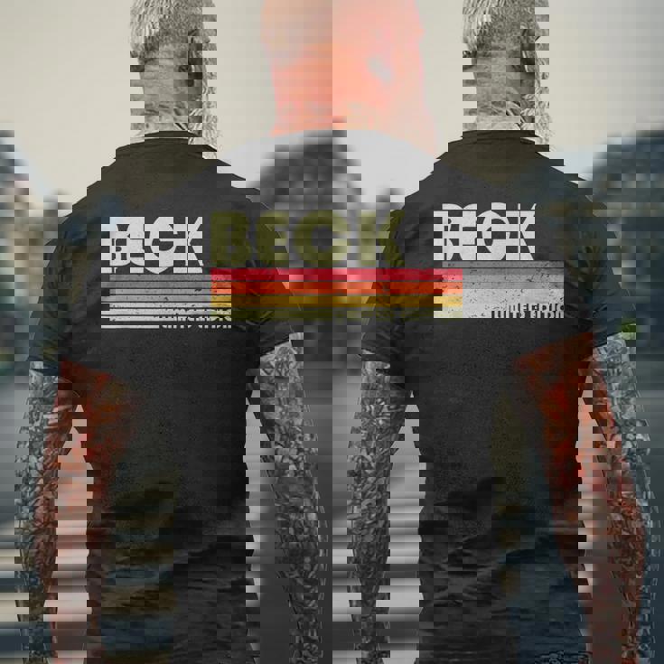 Beckurname 面白い レトロ ヴィンテージ 80年代 90年代 誕生日 再会 メンズTシャツ バックプリント 高齢者への贈り物