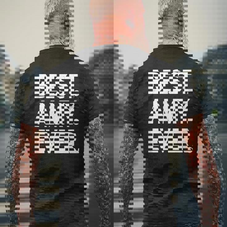 Best Amy Ever 人気 誕生名 エイミーコスチューム メンズTシャツ バックプリント 高齢者への贈り物