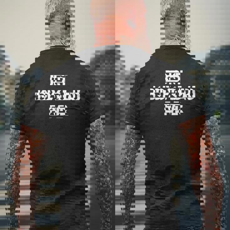 Best Bodyguard All Times T-Shirt mit Rückendruck Geschenke für alte Männer