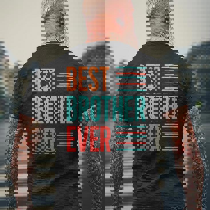 Best Brother Ever 引用デザイン。 メンズTシャツ バックプリント 高齢者への贈り物