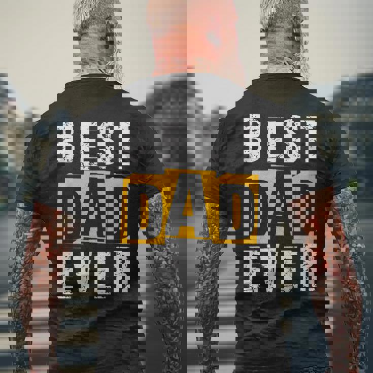 Best Dad Ever ヴィンテージ 父の日 おもしろ お父さん メンズ 夫 メンズTシャツ バックプリント 高齢者への贈り物