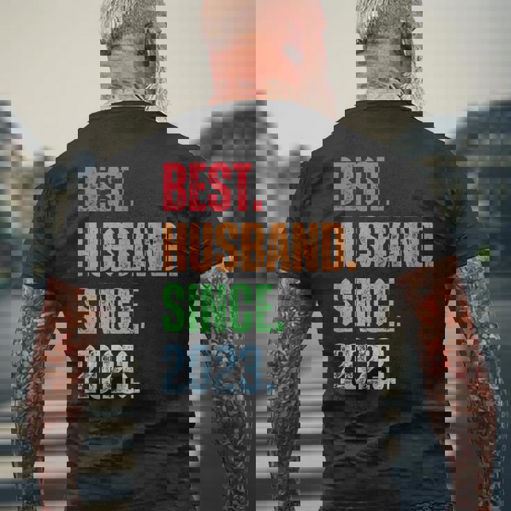 Best Husbandince 2023 2Nd Anniversary Husband メンズTシャツ バックプリント 高齢者への贈り物