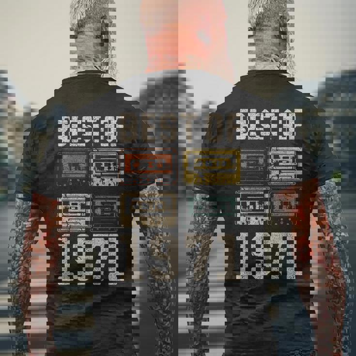 Best Of 1971 カセットテープ・レトロ 54歳の誕生日 メンズTシャツ バックプリント 高齢者への贈り物