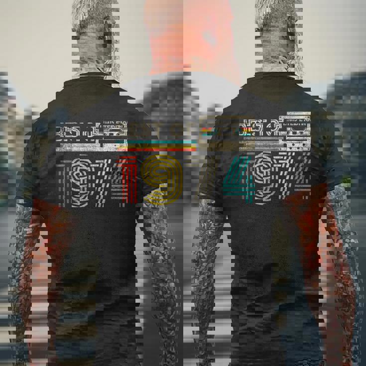 Best Of 1974 Classic Birthday 1974 Cassette Tapeintage メンズTシャツ バックプリント 高齢者への贈り物