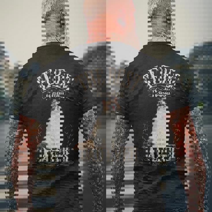 メンズ Best Ragdoll Dad Ever ラグドールキャットギフト レトロビンテージ メンズTシャツ バックプリント 高齢者への贈り物