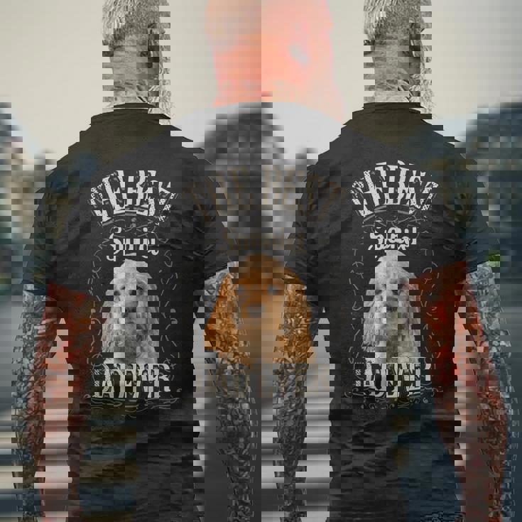 メンズ Bestpaniel Dad Ever アメリカンコッカースパニエル 犬 ビンテージ メンズTシャツ バックプリント 高齢者への贈り物