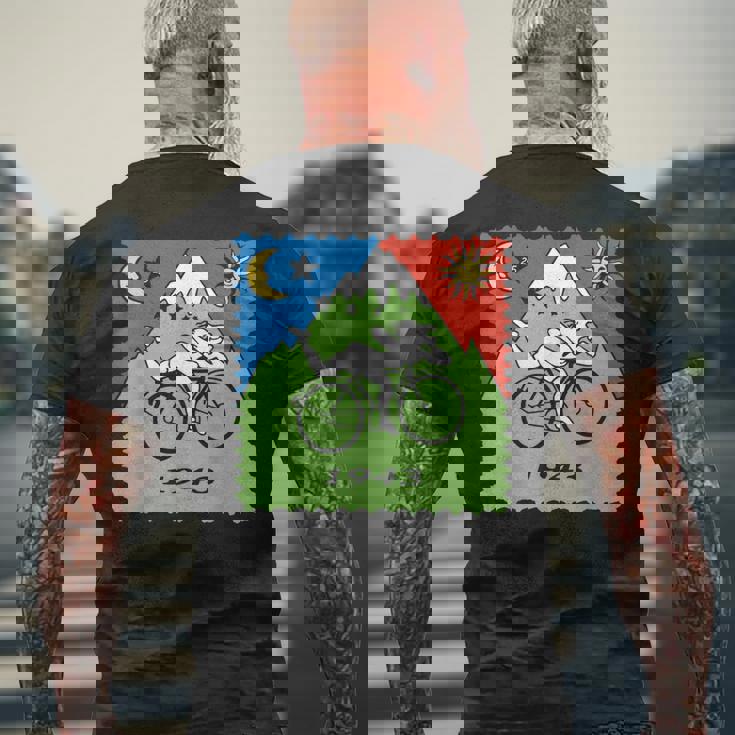 Bicycle Day 1943 Lsd Acid Hofmann Trip メンズTシャツ バックプリント 高齢者への贈り物