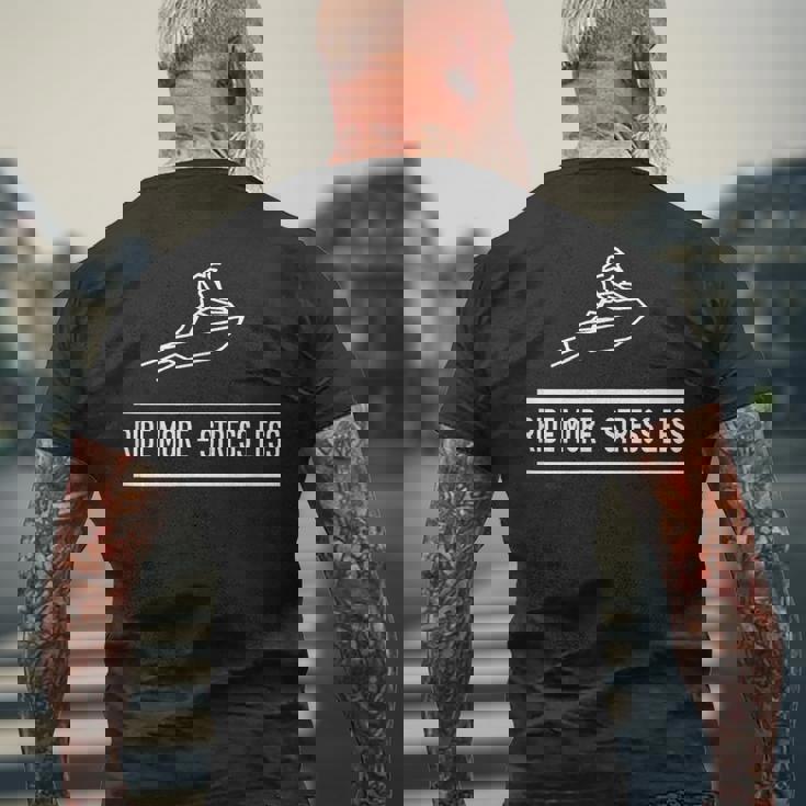 Big Wave -Eadoo Ride More、ストレスを軽減。 メンズTシャツ バックプリント 高齢者への贈り物