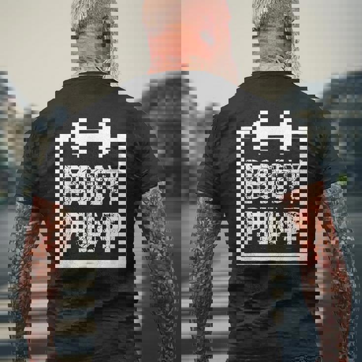 Body Pump Fitness Motivation ボディビルディングジムシャツ メンズTシャツ バックプリント 高齢者への贈り物