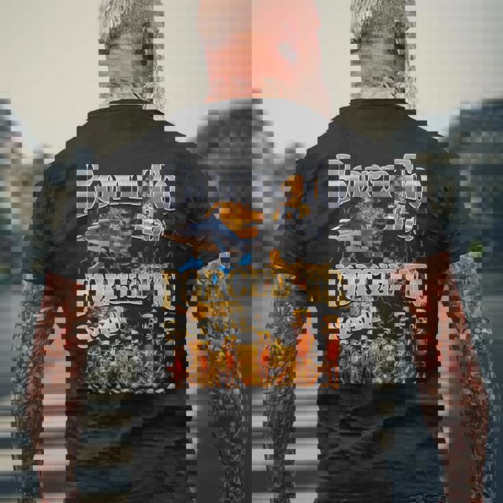 Born To Rot 強制スクロールされた面白いイタリアンブレインロットミーム メンズTシャツ バックプリント 高齢者への贈り物