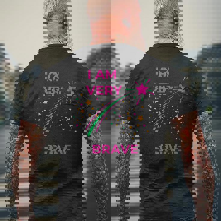 Bravery Presenthootingtar I Am Brave メンズTシャツ バックプリント 高齢者への贈り物