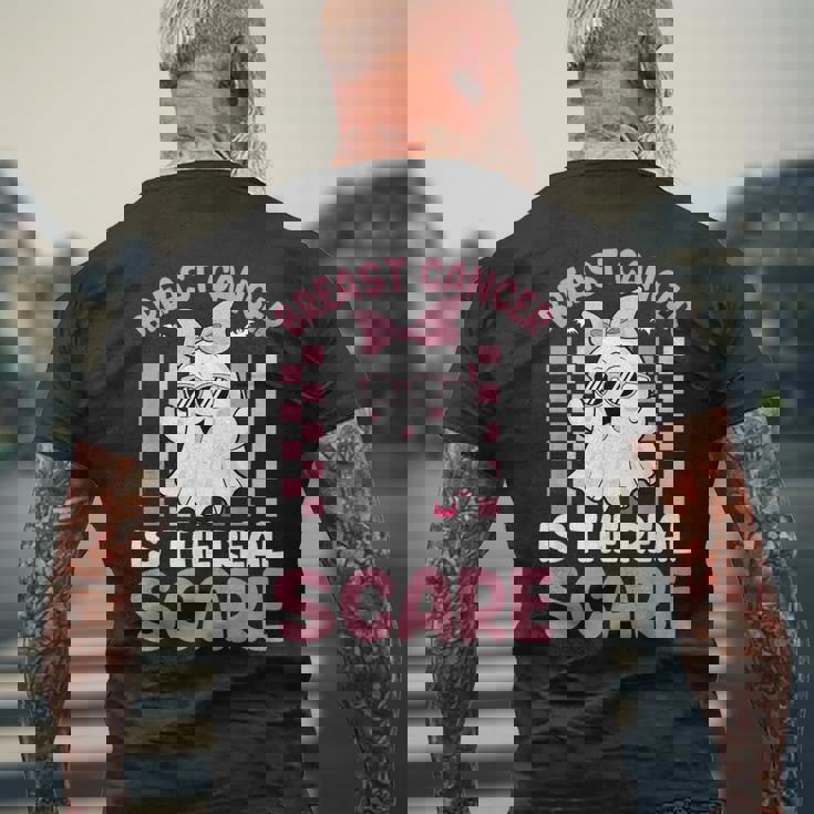 Breast Cancer Is The Realcare メンズTシャツ バックプリント 高齢者への贈り物