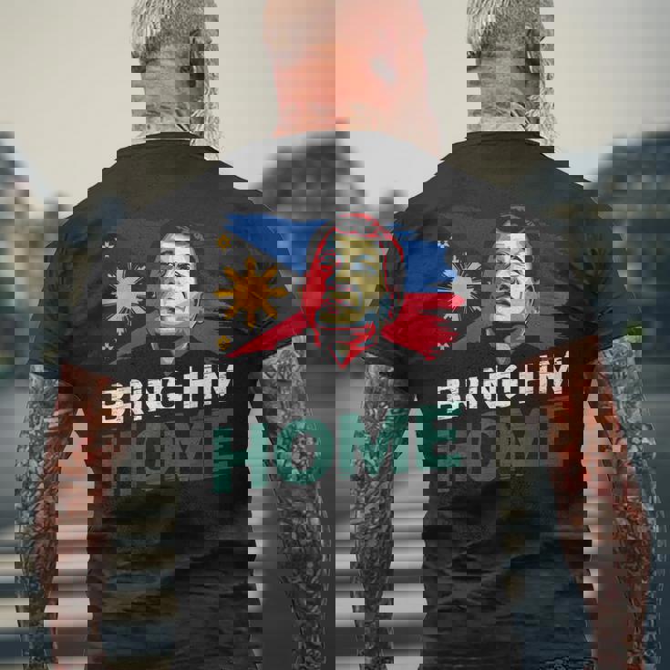 Bring Him Home サポーター Digong Duterte フィリピン Du30 メンズTシャツ バックプリント 高齢者への贈り物