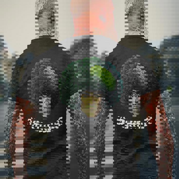 Brocco Lee ブロッコリー ブルースビーガン ベジタリアン ワードゲーム メンズTシャツ バックプリント 高齢者への贈り物