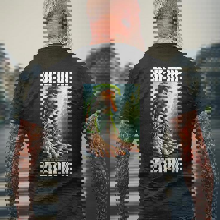 Brr Brr Patapim イタリアンブレインロットミーム メンズTシャツ バックプリント 高齢者への贈り物