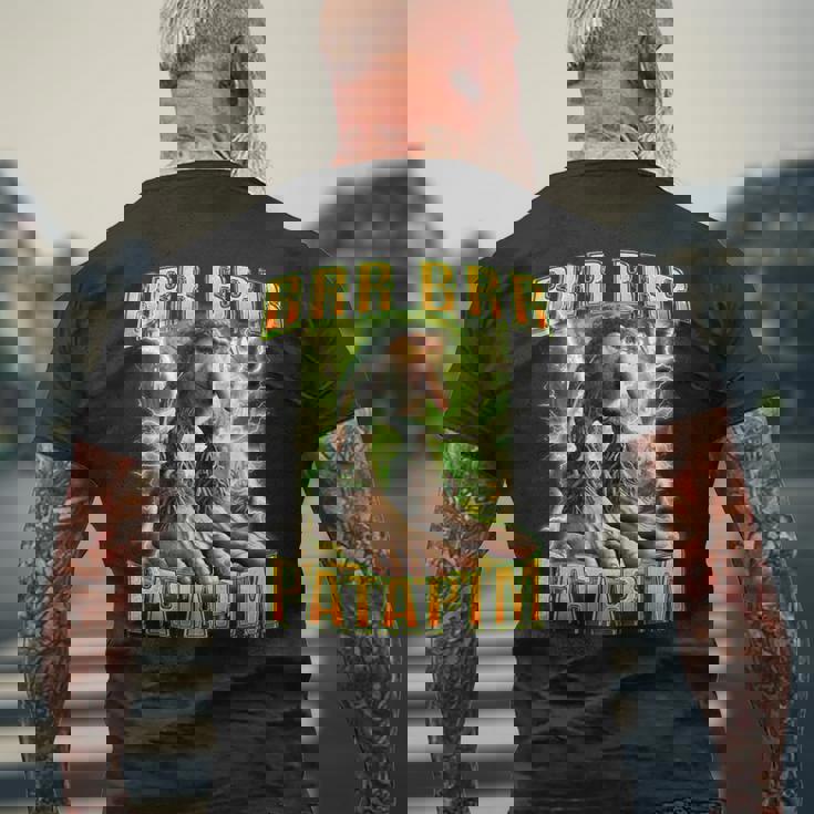 Brr Brr Patapim おもしろイタリアンミーム ブレイン パタピム ユーモア メンズTシャツ バックプリント 高齢者への贈り物