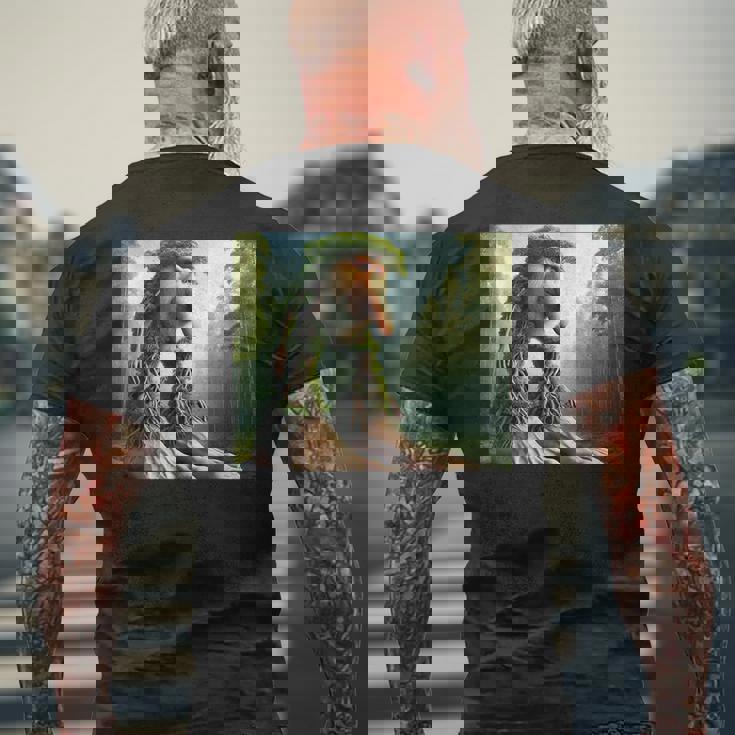 Brr Brr パタピム、シマウマのギフト・アイデア メンズTシャツ バックプリント 高齢者への贈り物