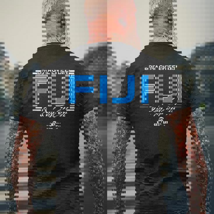 Brutal Gentlemen ラグビークラブ フィジー メンズTシャツ バックプリント 高齢者への贈り物