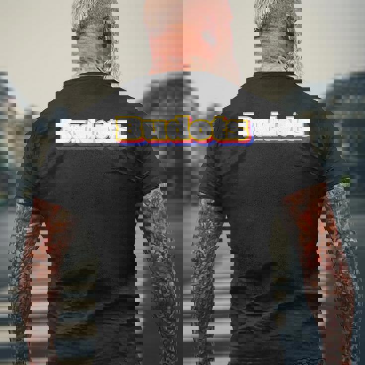 Budots エレクトロニックダンス フィリピン ソーシャルメディア ダバオ市 メンズTシャツ バックプリント 高齢者への贈り物