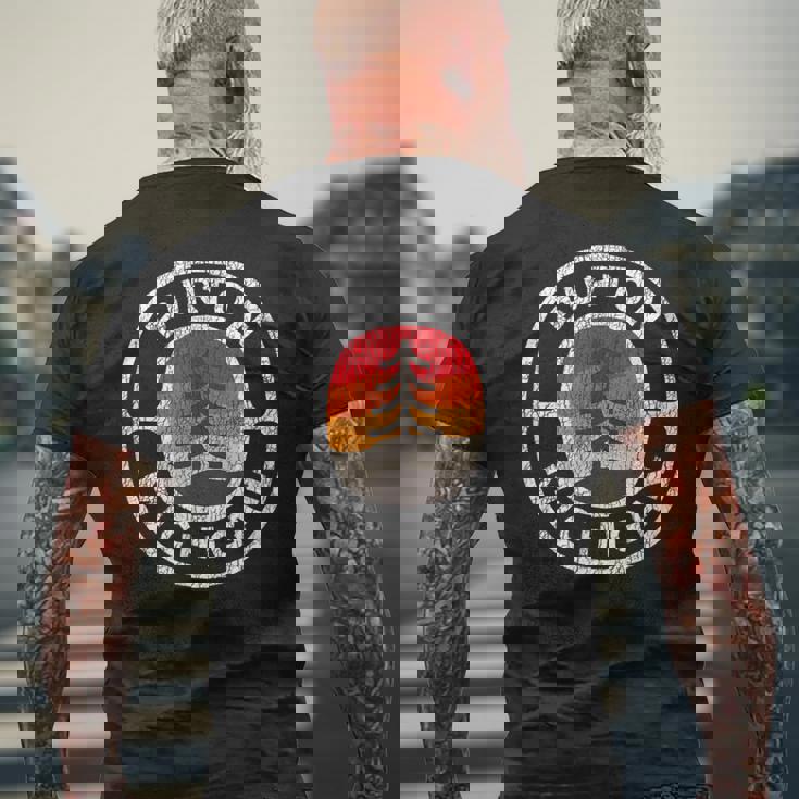 Burton Michigan ビンテージ レトロ グラフィック メンズTシャツ バックプリント 高齢者への贈り物