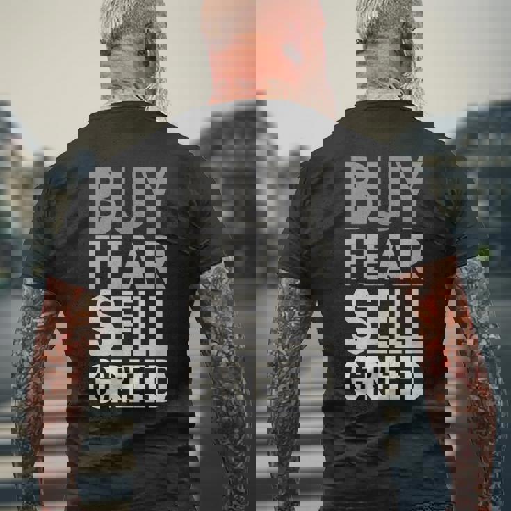 Buy Fearell Greed メンズTシャツ バックプリント 高齢者への贈り物