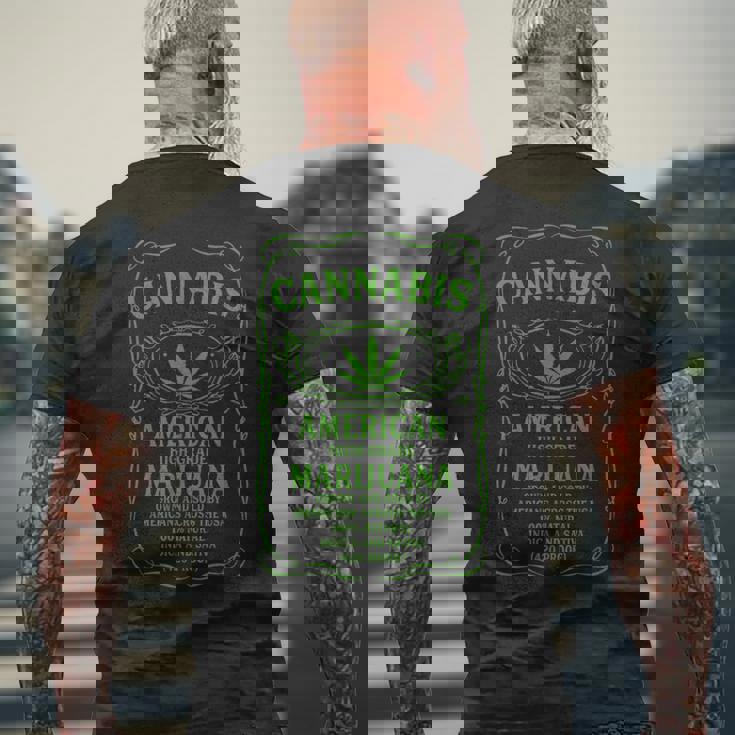 Cannabis アメリカグレード マリファナ インディカ サティバウィード メンズTシャツ バックプリント 高齢者への贈り物