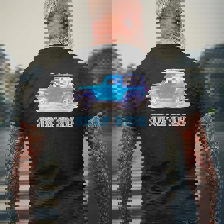 The Car On Theeaside【Surfide サーフサイド】車 サーフィン／サーファー 夏・海 メンズTシャツ バックプリント 高齢者への贈り物