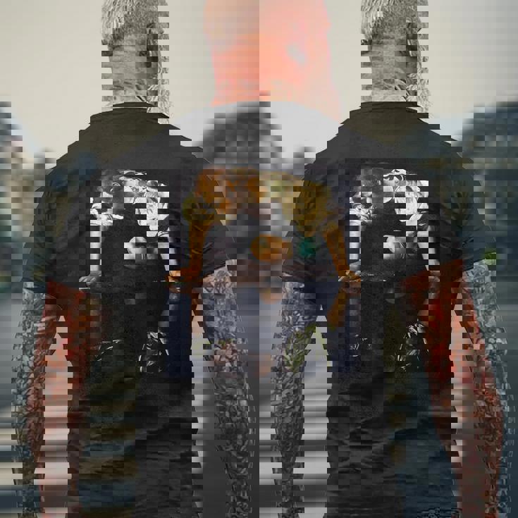 Caravaggioによるnarcissus（Narciso） メンズTシャツ バックプリント 高齢者への贈り物