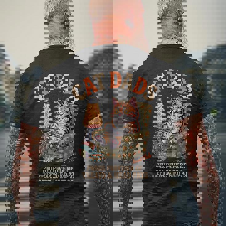 Cat Dadsocial Club Cat Dad ビンテージ メンズTシャツ バックプリント 高齢者への贈り物