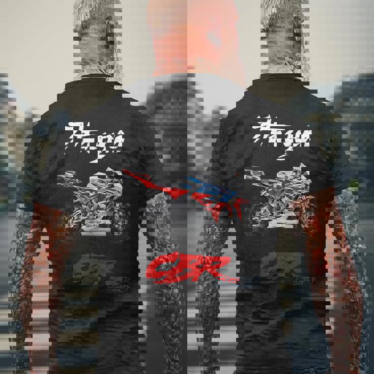 Cbr、オートバイ、オートバイ、ロードレース、バイカー、スポーツバイク、Pc40。 メンズTシャツ バックプリント 高齢者への贈り物