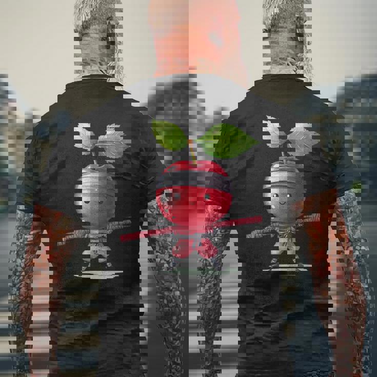 Cherry Ninja かわいいtシャツ メンズTシャツ バックプリント 高齢者への贈り物