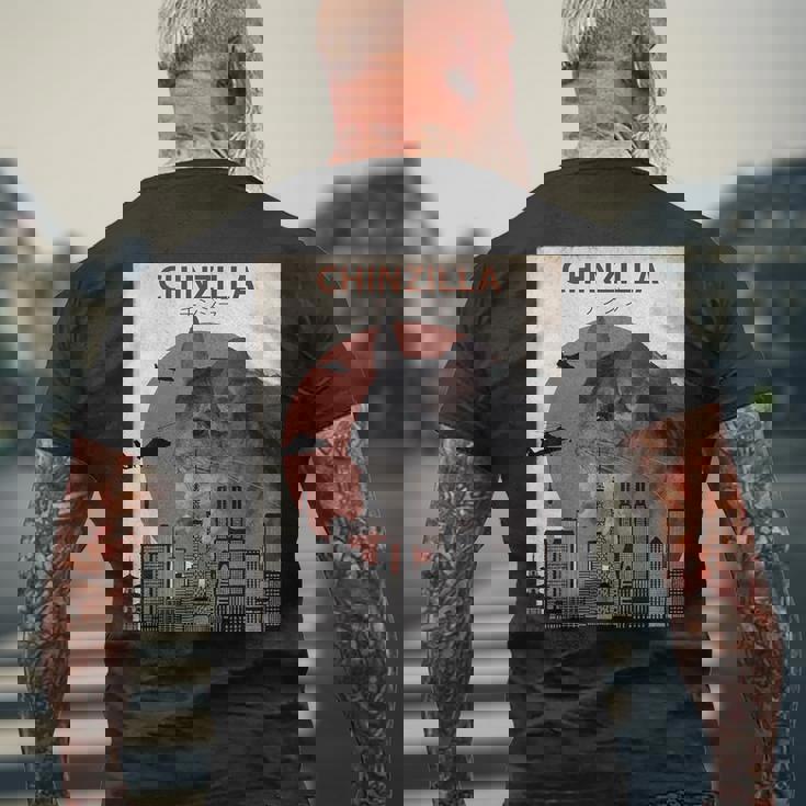 Chinzilla おもしろチンチラtシャツ メンズTシャツ バックプリント 高齢者への贈り物