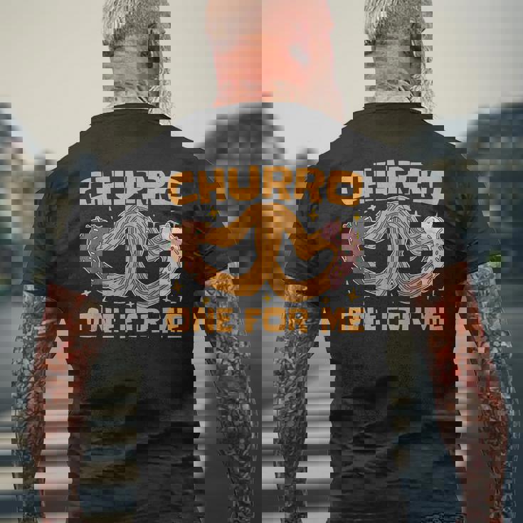 Churro One For Me メキシコ料理 揚げ生地が大好き チュロス メンズTシャツ バックプリント 高齢者への贈り物