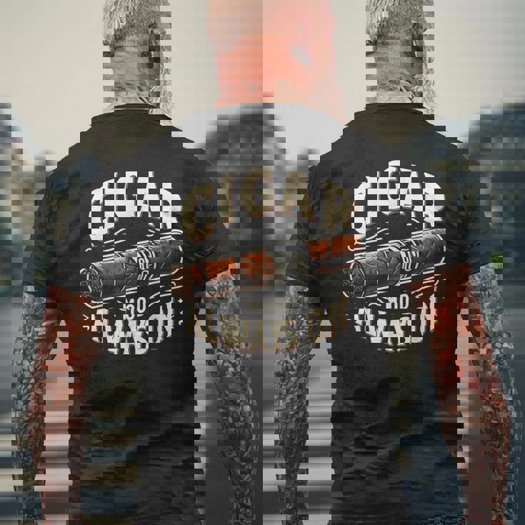 Cigar Mood Always On Cigar ファニーグラフィックtシャツ メンズTシャツ バックプリント 高齢者への贈り物