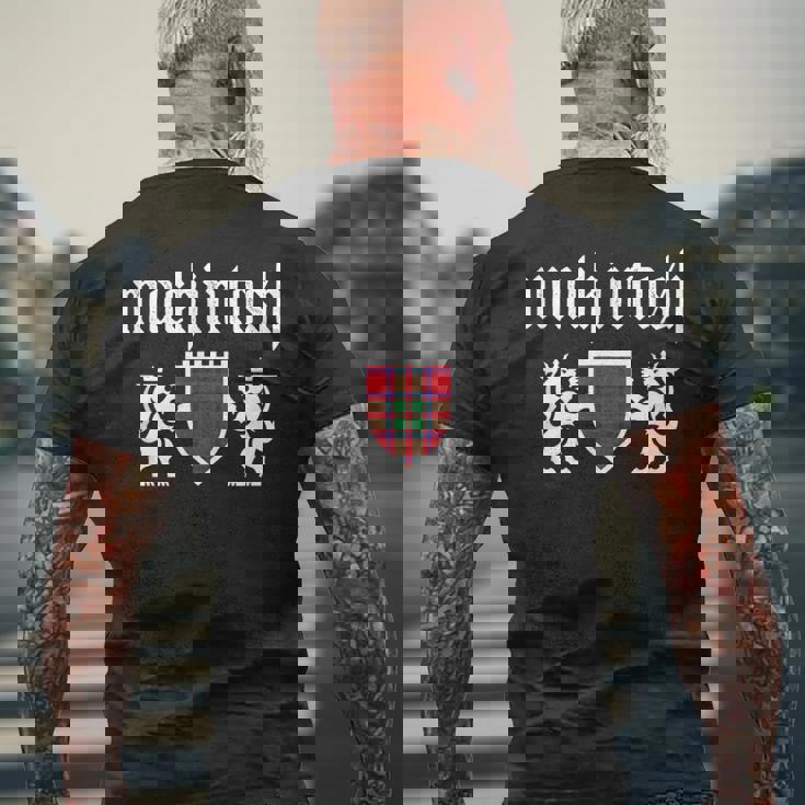 Clan Mackintosh タータン スコットランドチェック マッキントッシュクラン メンズTシャツ バックプリント 高齢者への贈り物