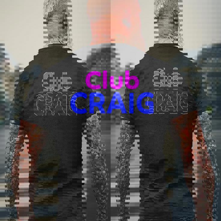 Club Craig 家族再会分隊 名前 メンズTシャツ バックプリント 高齢者への贈り物