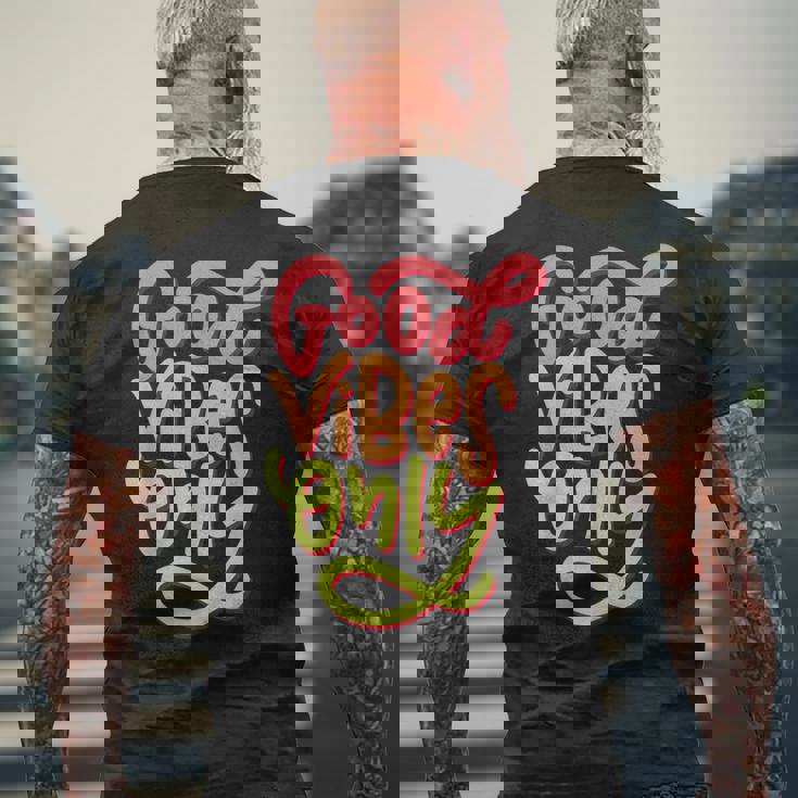 Cool GoodibesMotivational Goodibes Only Quotes メンズTシャツ バックプリント 高齢者への贈り物