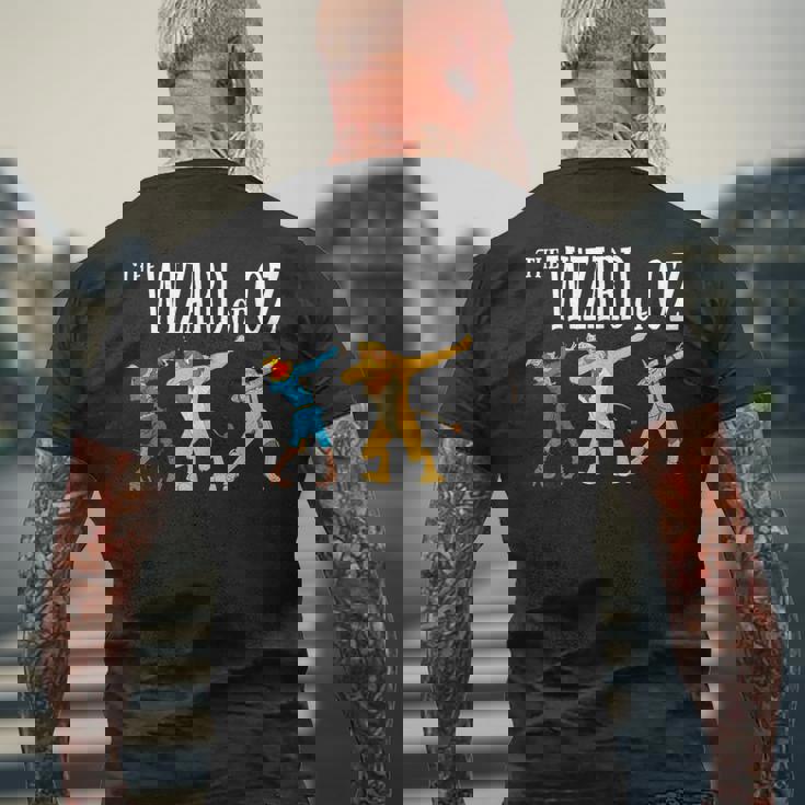 Cowardly Lion かかし ブリキの男 オズの魔法使い メンズTシャツ バックプリント 高齢者への贈り物