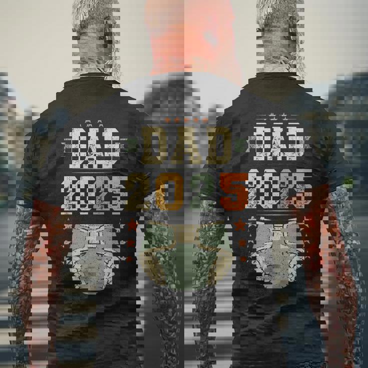 Dad 2025 年生パパ、新米パパ、初めてのパパ メンズTシャツ バックプリント 高齢者への贈り物