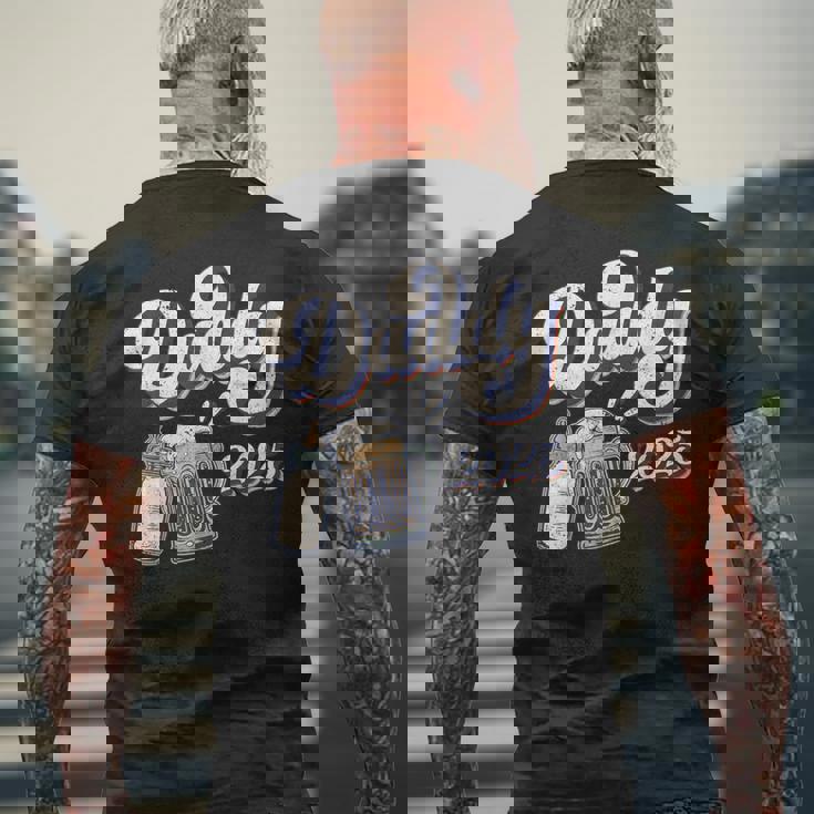 Daddy 2025 初めての父の日 新しいパパ 若い父親 メンズTシャツ バックプリント 高齢者への贈り物