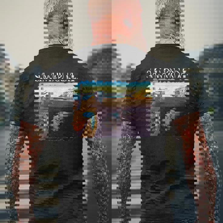 Dali メモリーの持続性 メンズTシャツ バックプリント 高齢者への贈り物