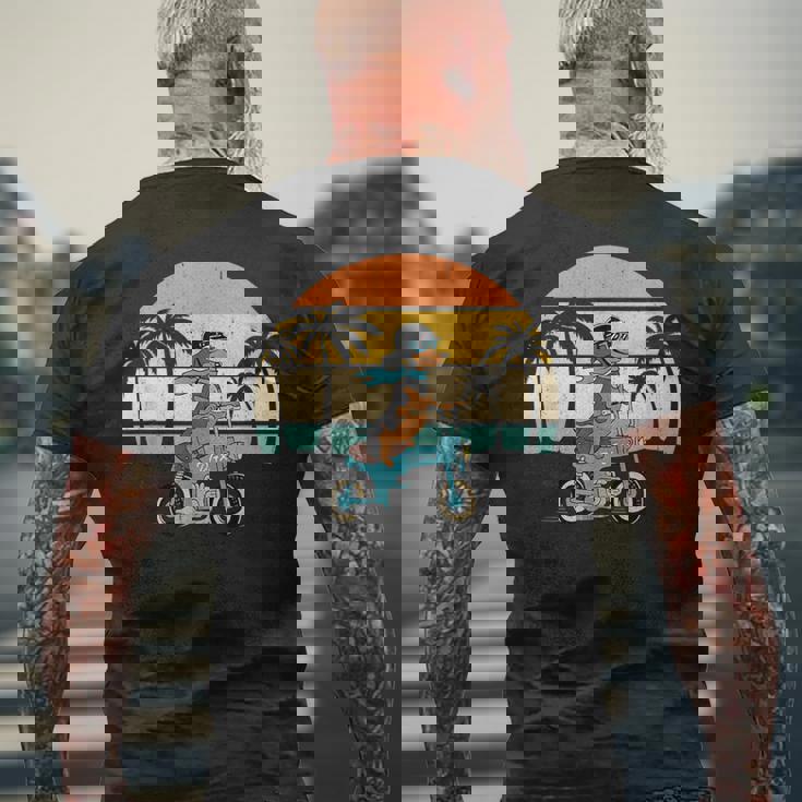 Dax ミニチュア ダックス フンドt 125 Cc バイク ミニ モト スクーター バイク ペット 小型犬 可愛い メンズTシャツ バックプリント 高齢者への贈り物