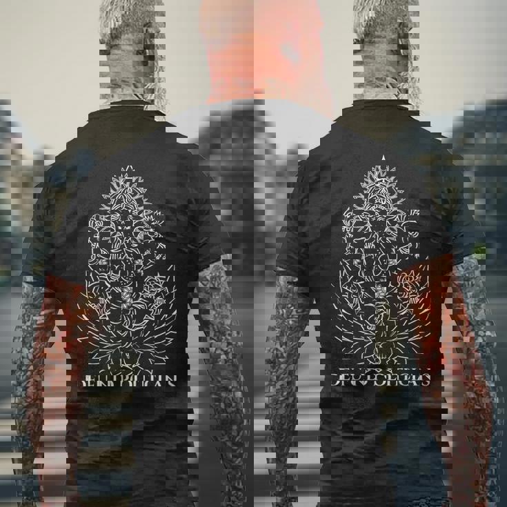 Defund Politicians メンズTシャツ バックプリント 高齢者への贈り物