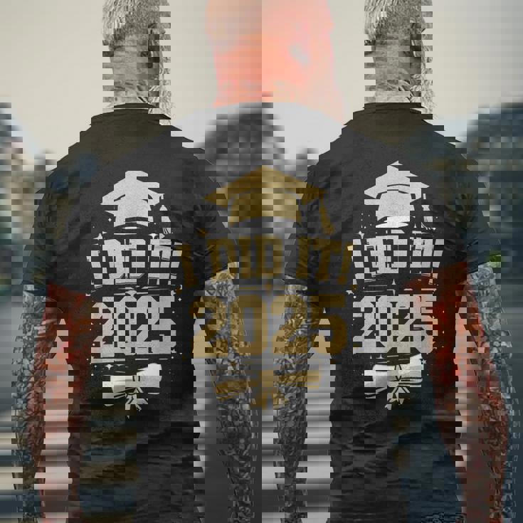 I Did It Graduate 2025 2025年卒業クラス メンズTシャツ バックプリント 高齢者への贈り物