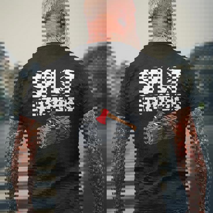 Diy 薪加工 木割り 薪割り 薪割り メンズTシャツ バックプリント 高齢者への贈り物